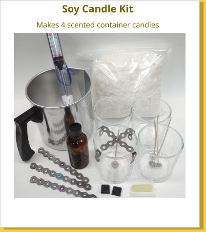 Soy Candle Kit Makes 4 scented container candles